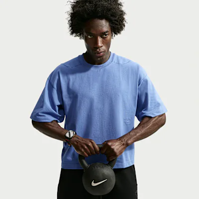 Nike N.A.C. Men's Dri-FIT Short-Sleeve Training Top - Indigo Storm/Indigo Storm