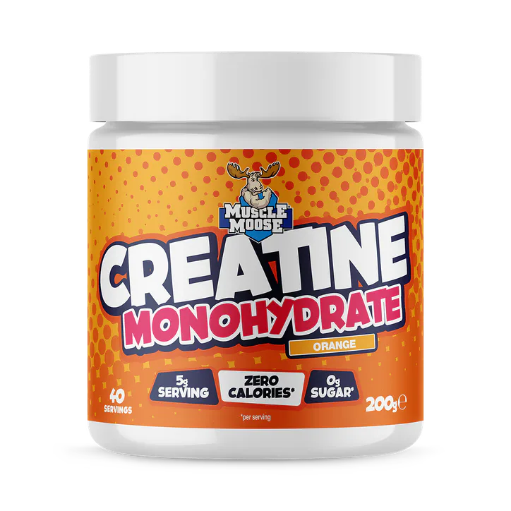 Muscle Moose Creatine Monohydrate - Orange Flavour 200g