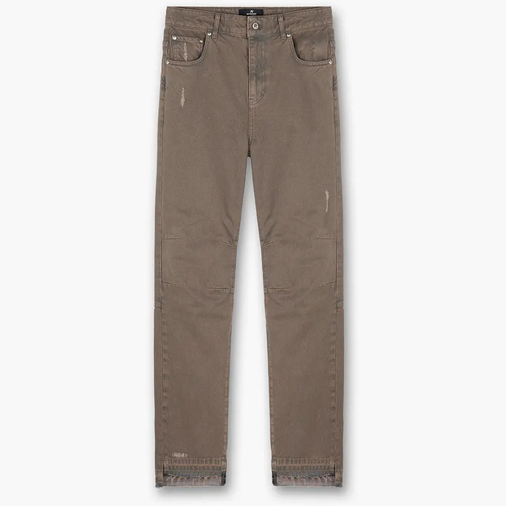 Represent Men's Hem Denim Straight Leg Jeans
