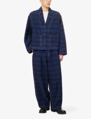 STORY MFG Cove Check Cotton Jacket in Solar Check, additional product view 2
