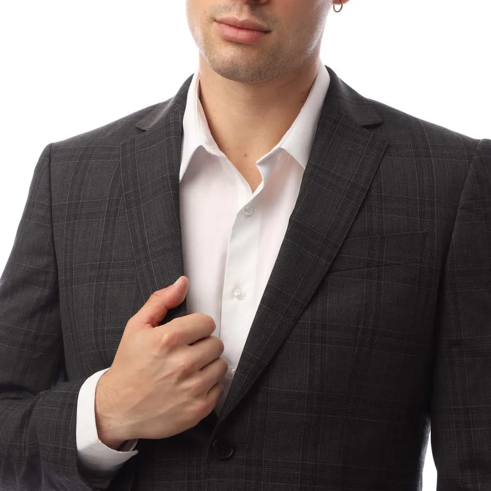 Boss Men's Structured Natural Stretch Streamlined Fit Suit detail 3