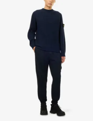 STONE ISLAND Reversible Crewneck Wool Cashmere Jumper detail 2