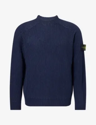 STONE ISLAND Reversible Crewneck Wool Cashmere Jumper