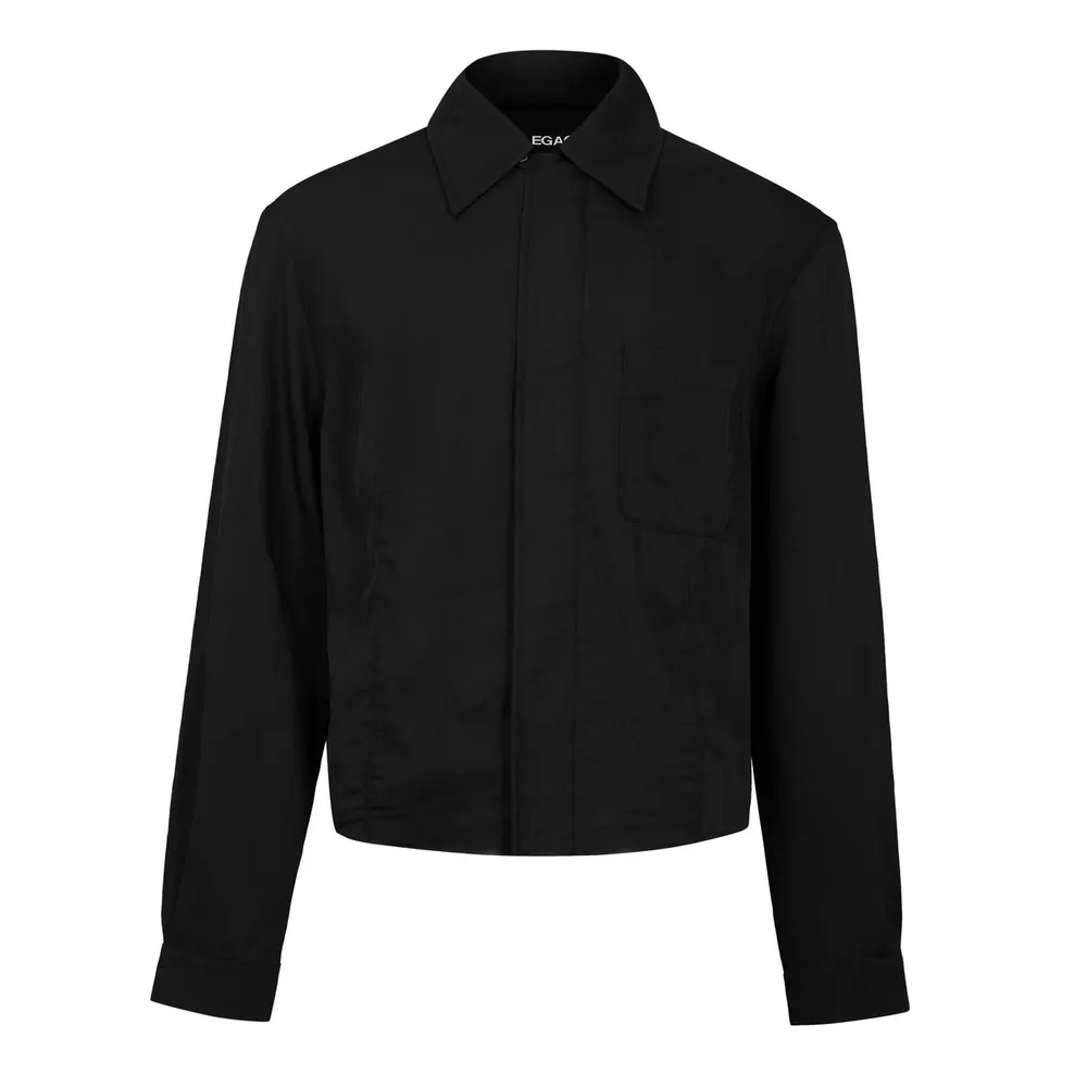 Our Legacy Our Silt Zip Shirt Sn64 in Ashen Black – Clothing