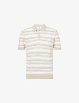 ARNE Bellano Short-Sleeve Cotton Knitted Polo Shirt - XS/S