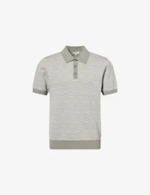 ARNE Este Pattern Cotton Polo Shirt