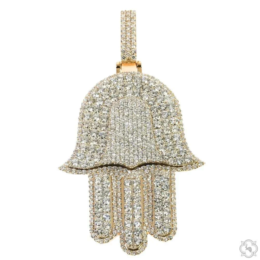 RINA - For Him CUSTOM CVD For Him Diamond Hamsa Hand Pendant 70228 – Pendant