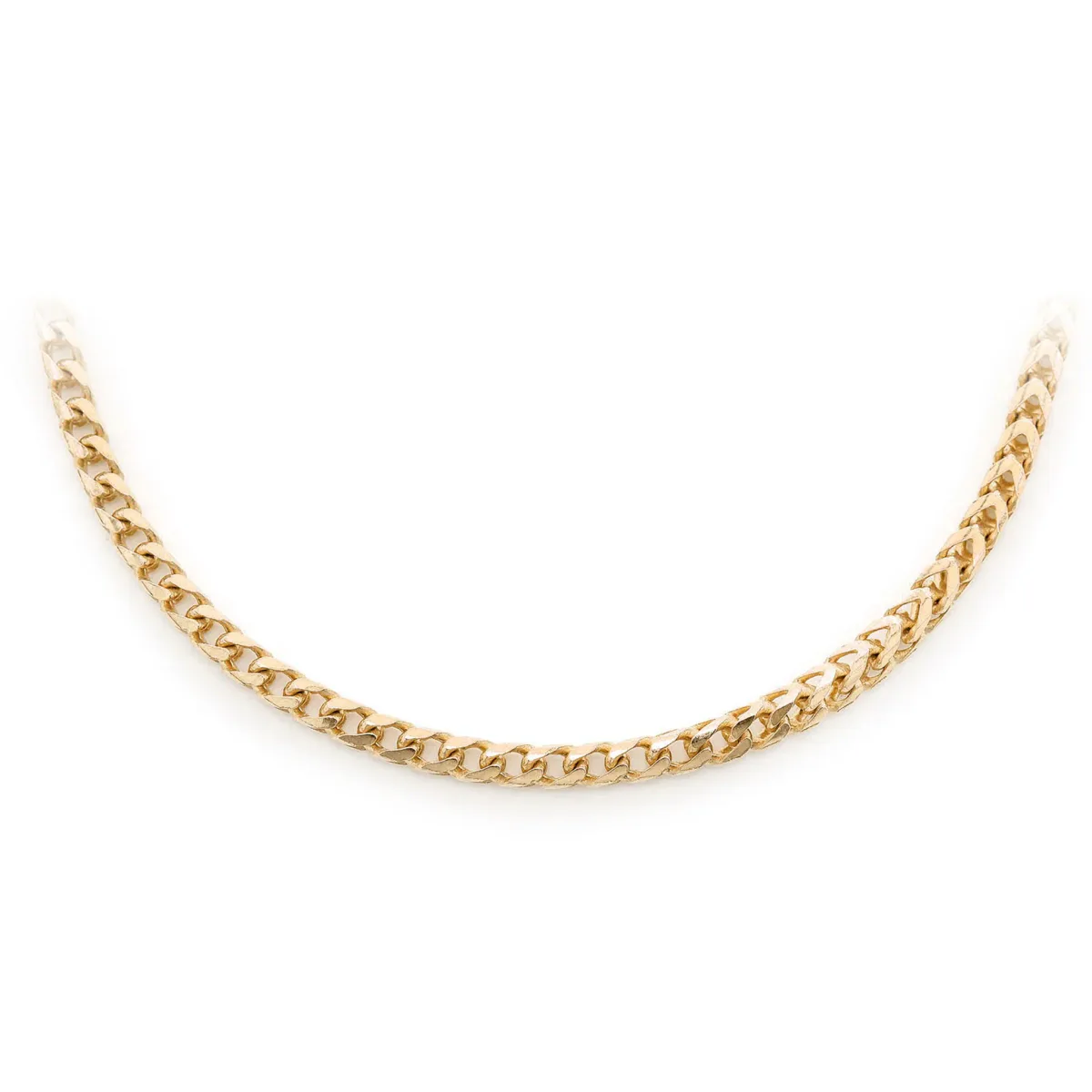 For Him Franco Gold Chain in 2.5mm / Yellow Gold / 22" – Chain