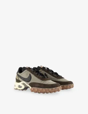 For Him Air Max Waffle Suede Trainers - 9 in MATTE OLIVE BLACK GUM DA, additional product view 3