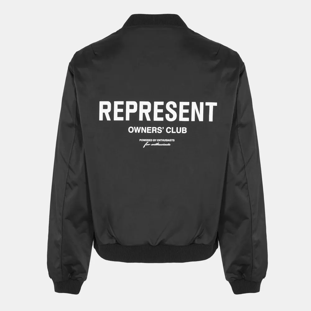 Represent Men's Contrast Sleeve Varsity Jacket detail 2