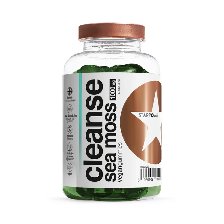 Starpowa Cleanse Sea Moss 1000mg 60 Vegan Gummies