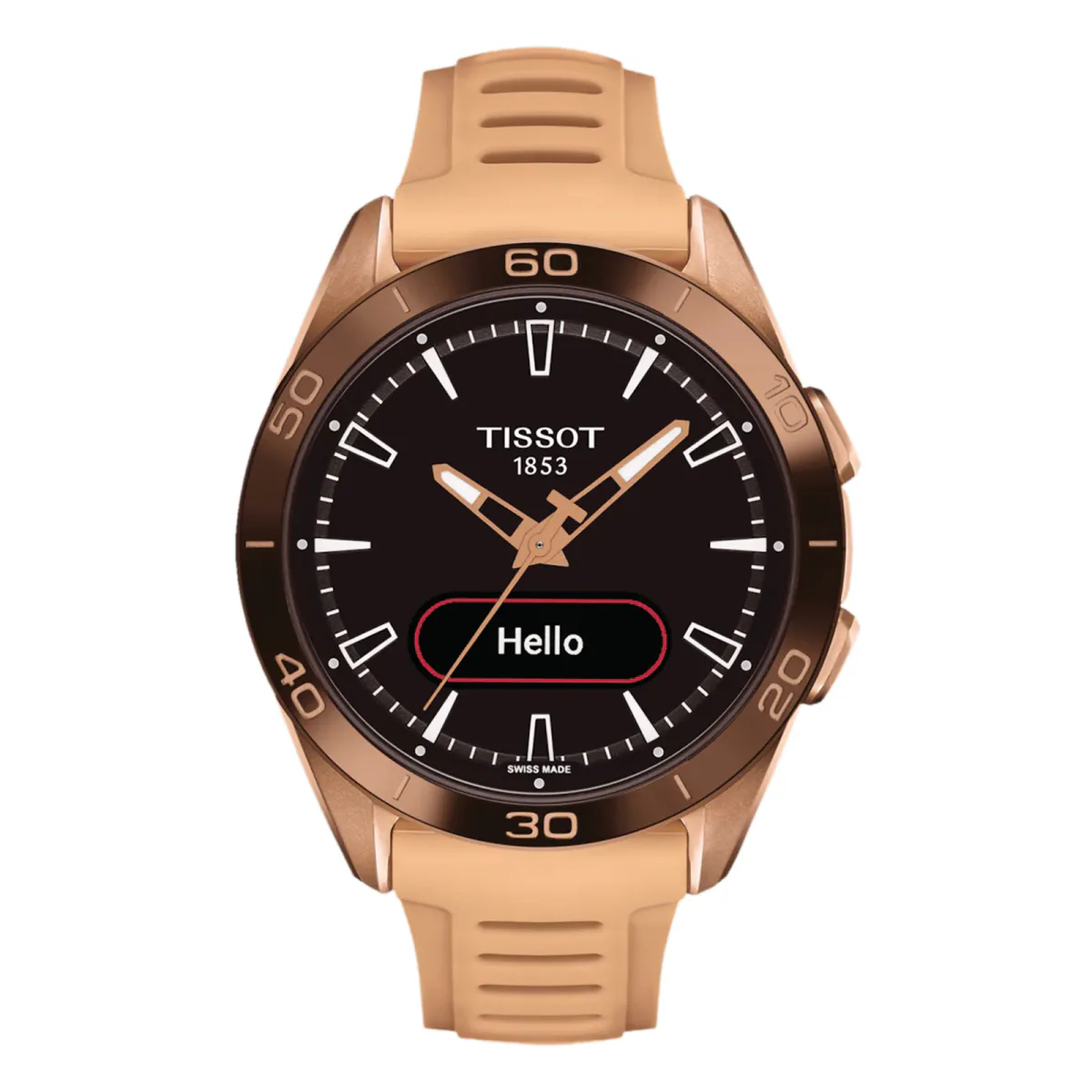 Tissot T-Touch Connect Sport 44mm Unisex Watch Black With Silicone Strap