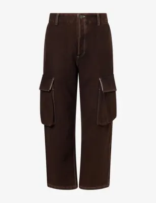 UMA WANG Paxton Wool Cargo Trousers in BROWN – Mens | Trousers & shorts | Casual