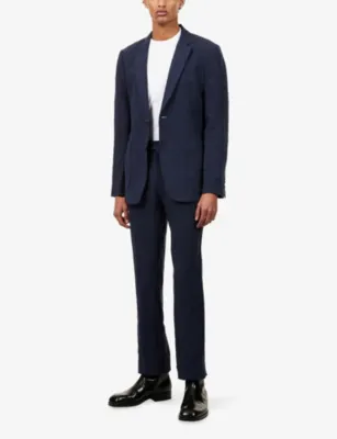 PERCIVAL Tailored Single-Breasted Linen Blazer detail 2