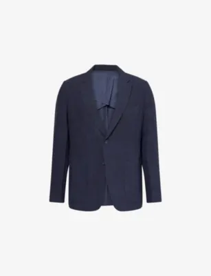 PERCIVAL Tailored Single-Breasted Linen Blazer