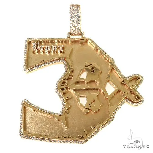 RINA - For Him CUSTOM The Bronx Logo Diamond Pendant 67872 in Rose Gold – Pendant
