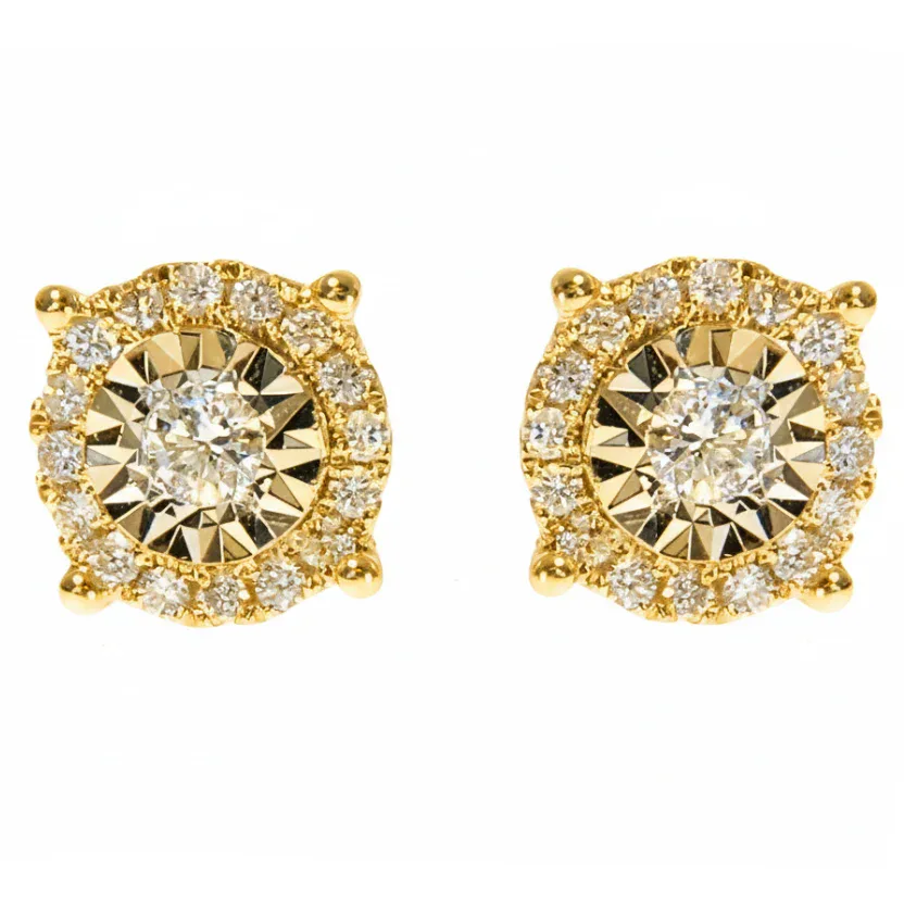 ANNA - UNITED 18K Gold Diamond Earrings 67305 in Yellow Gold – Earrings