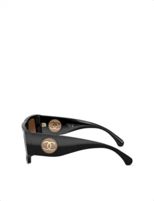 CHANEL CH5549 Square-Frame Acetate Sunglasses detail 3