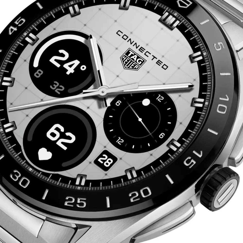 TAG Heuer Connected Calibre E5 45mm Mens Watch Steel Strap detail 2