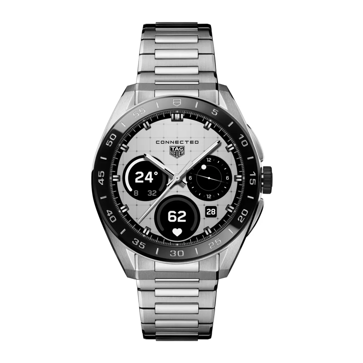 TAG Heuer Connected Calibre E5 45mm Mens Watch Steel Strap