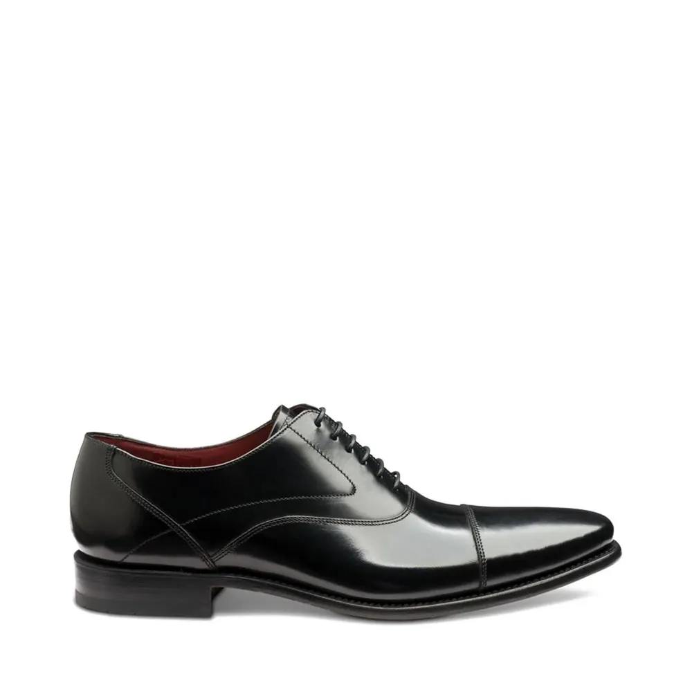 Loake Sharp Toe Cap Shoes in Black – Footwear