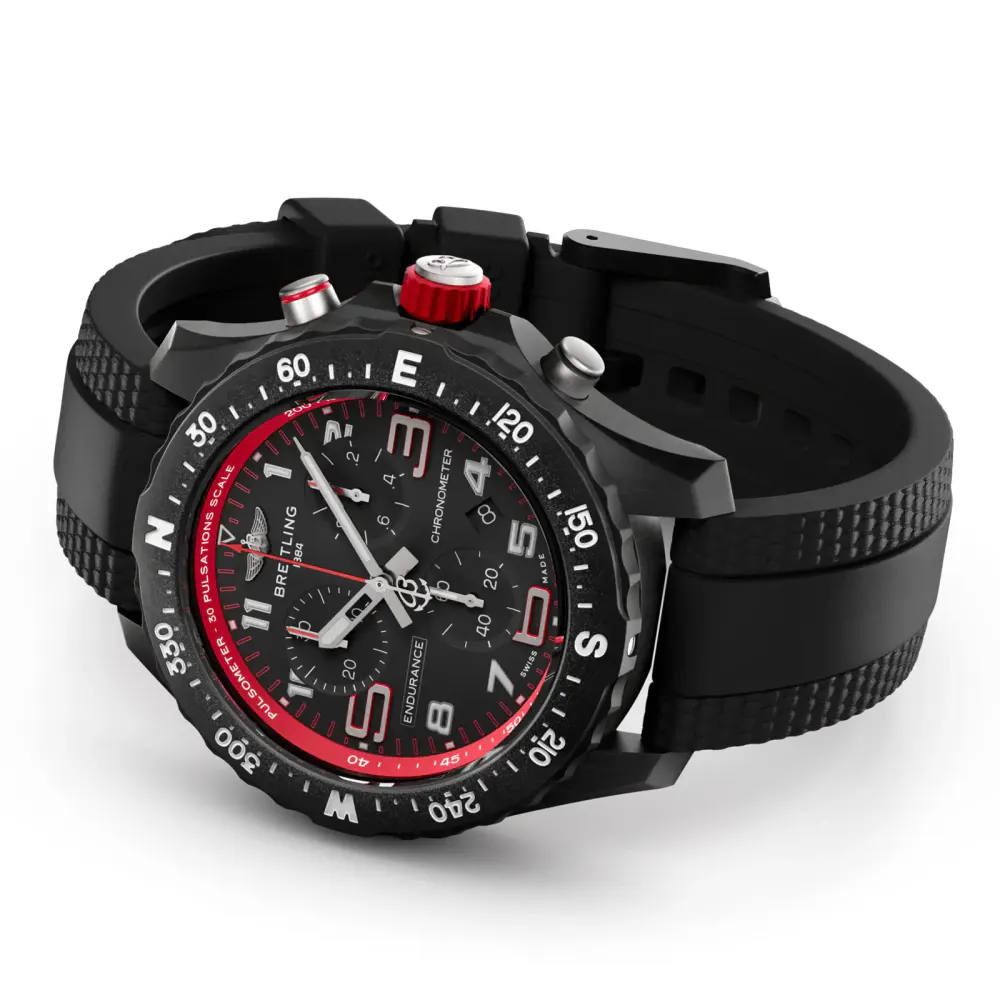 Breitling Endurance Pro 44mm Unisex Watch Black Red in Black, additional product view 3