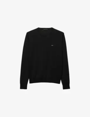 PRADA Superfine Wool Crew-Neck Jumper - BLACK