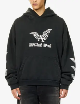 ALEXANDER DIGENOVA Showroom Graphic-Print Cotton Hoody detail 3