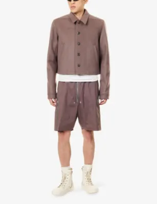 RICK OWENS Brad Boxy Wool Jacket detail 2