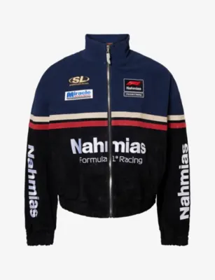 NAHMIAS F1 Racing Leather Jacket in BLACK MULTI – Mens | Coats & jackets | Leather jackets | Leather