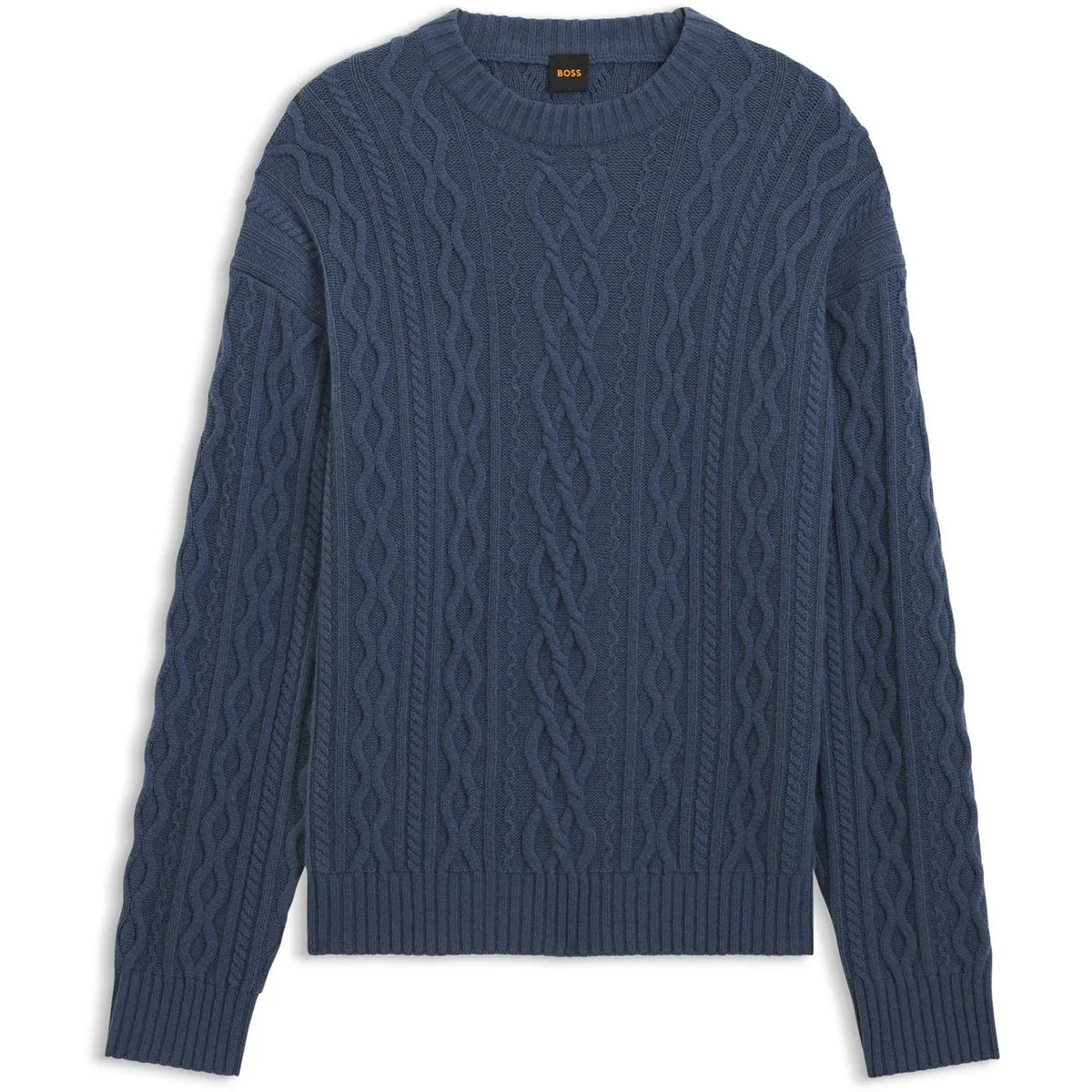 Boss Mens BOSS ORANGE Premium Cable Knit Jumper (Kableto)