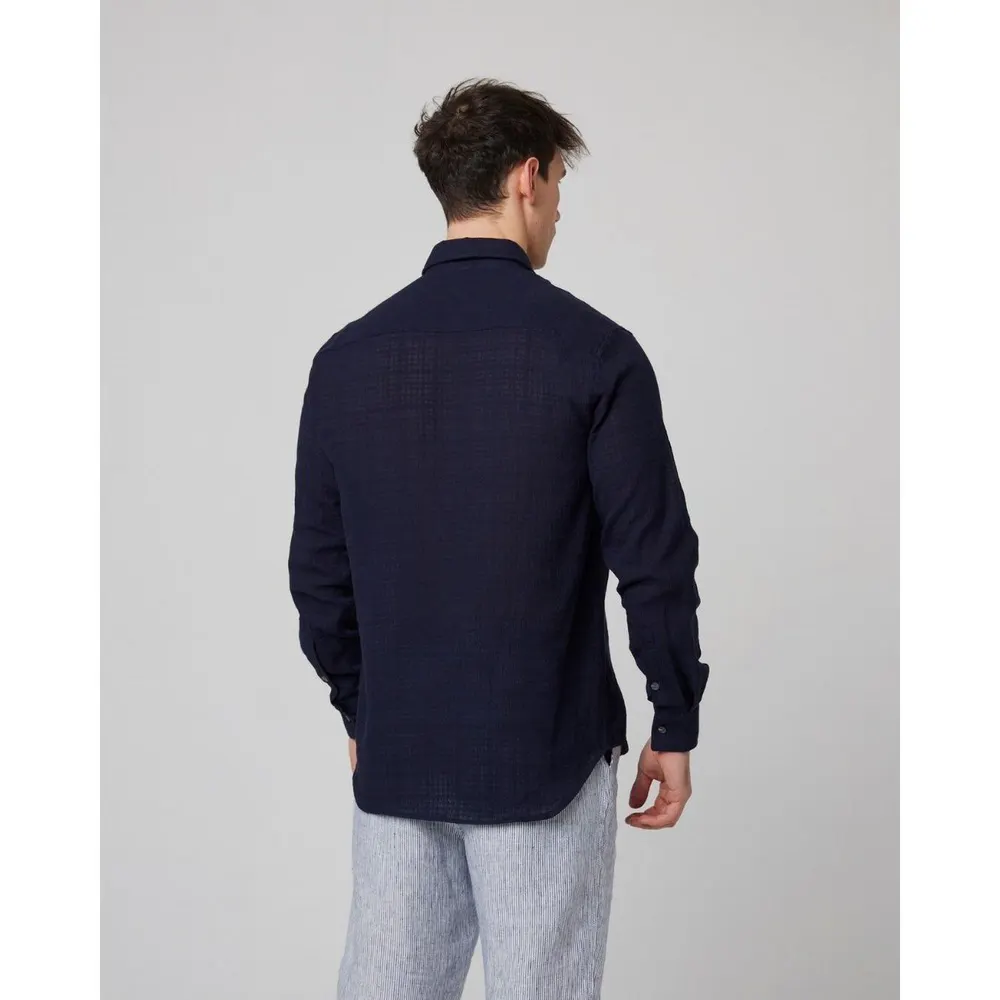 Peregrine Resort Shirt in Navy, additional product view 3