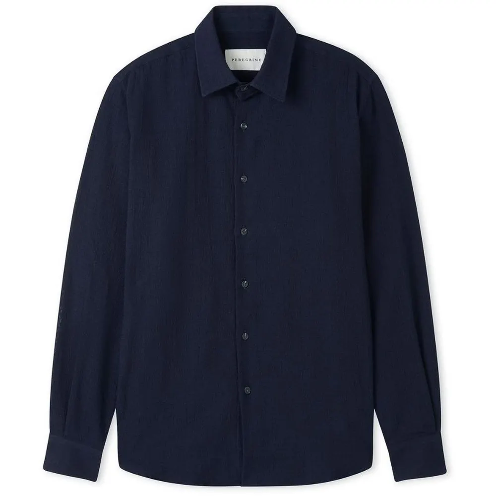 Peregrine Resort Shirt in Navy – Clothing