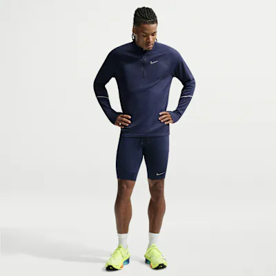 Nike Stride Men's Dri-FIT 1/2-Length Running Tights - Midnight Navy
