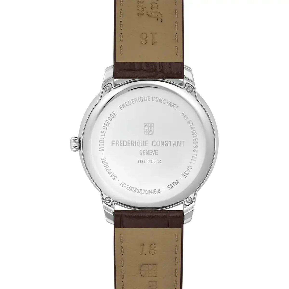 Frederique Constant Classics Moneta Moonphase 37mm Mens Watch Silver in Silver, additional product view 2