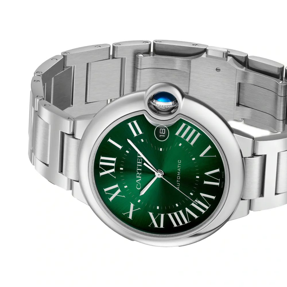 Cartier Ballon Bleu De Cartier Watch, 40mm, Mechanical Movement With Automatic Winding, Steel detail 3