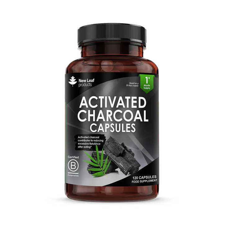 New Leaf Products Activated Charcoal Capsules 120 capsules