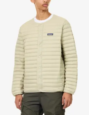 PATAGONIA Logo-Patch Crewneck Padded Jacket detail 3