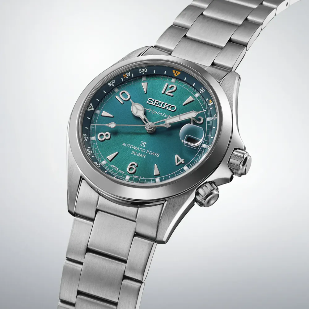 Seiko Prospex Alpinist Land 39.5mm Mens Watch Blue detail 2