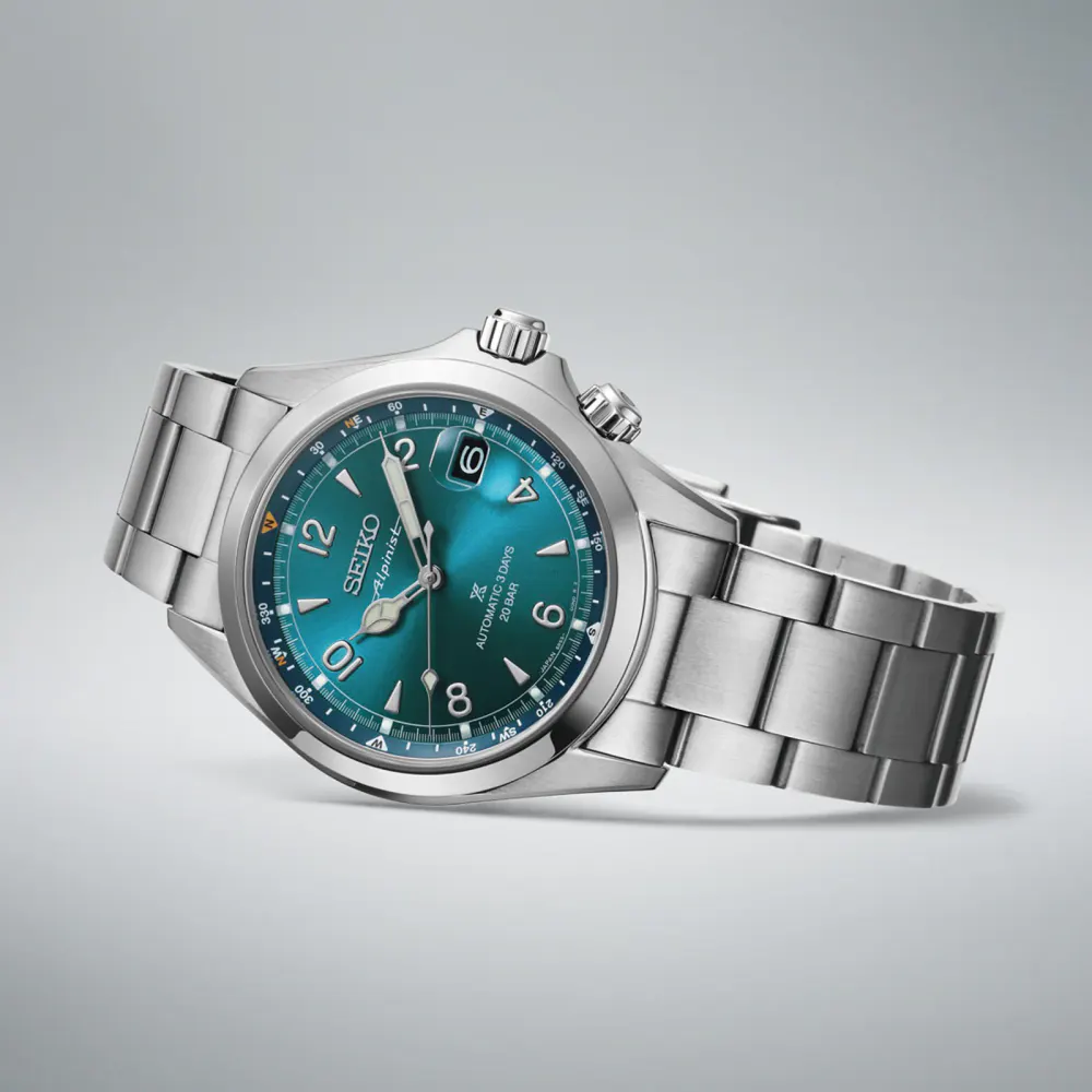 Seiko Prospex Alpinist Land 39.5mm Mens Watch Blue detail 3