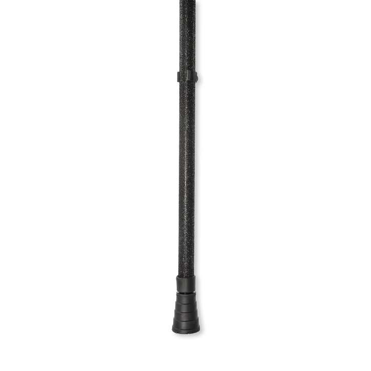 Cool Crutches Black Glitter Walking Stick Left Hand, additional product view 3