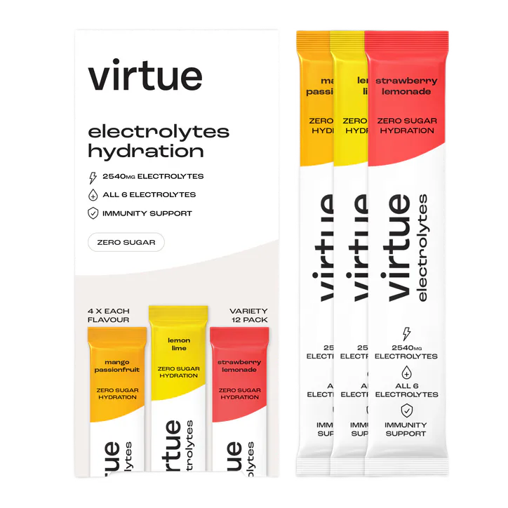 Virtue Electrolytes Hydration - Variety Pack 12 Sachets