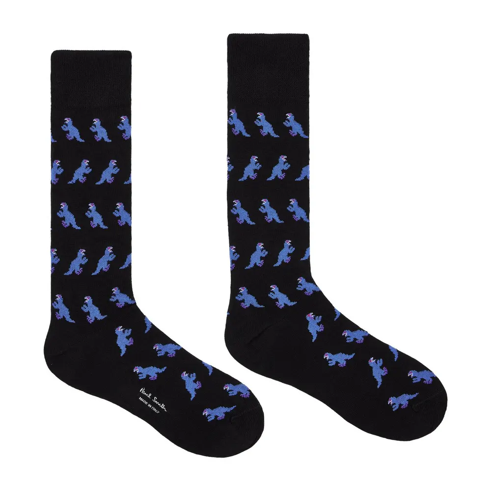 Paul Smith Men's Dinosaur Crew Socks detail 2