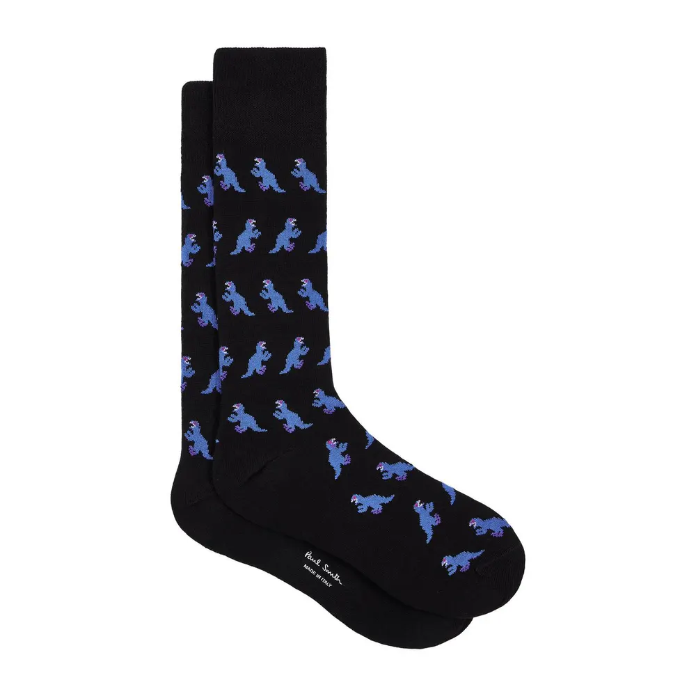 Paul Smith Men's Dinosaur Crew Socks