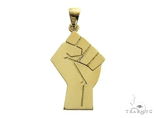 MARYAM - For Him FACTORY CONSCIOUS 10K Gold Power Fist, BLM, Pendant 66328 in Rose – Pendant