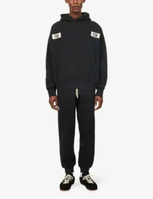 FEAR OF GOD ESSENTIALS Logo-Patch 90's Cotton-Jersey Hoody detail 2
