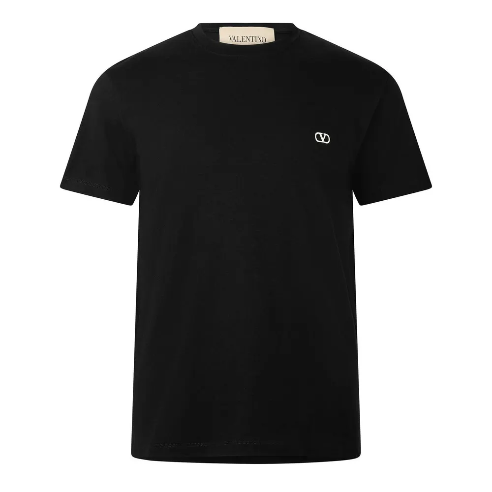 Valentino Val Sig Tee Sn64 in Black – Clothing