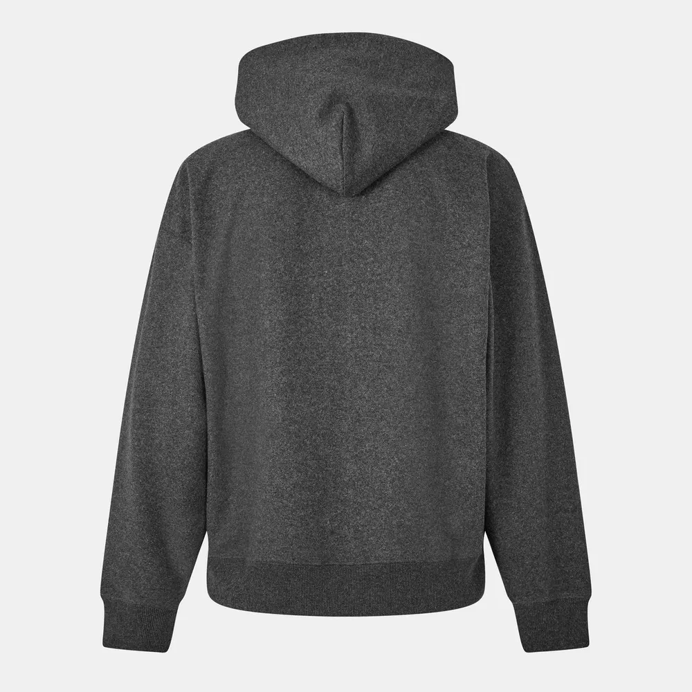 Our Legacy Men's Zip Hoodie in Charcoal, additional product view 2