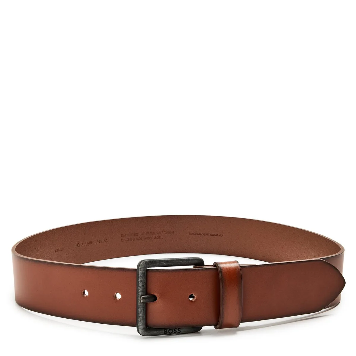 Boss Men's Jeeko Leather Belt detail 2