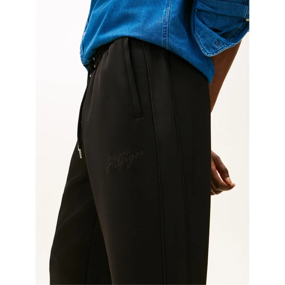 Tommy Hilfiger Men's Open Hem Fleece Joggers detail 3